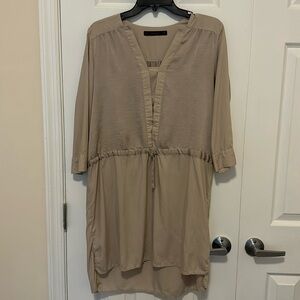 Women’s Zara Basic Long Shirt in Beige (M)